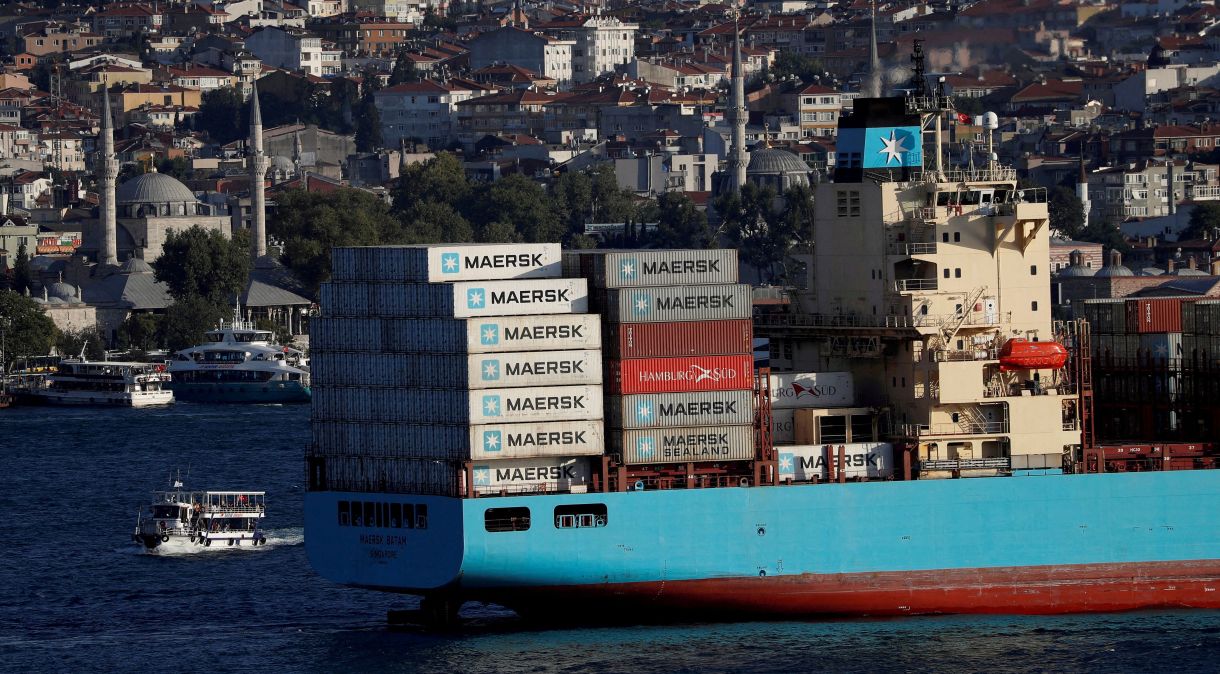 A companhia de transporte marítimo dinamarquesa recorrerá a uma rota mais ao sul