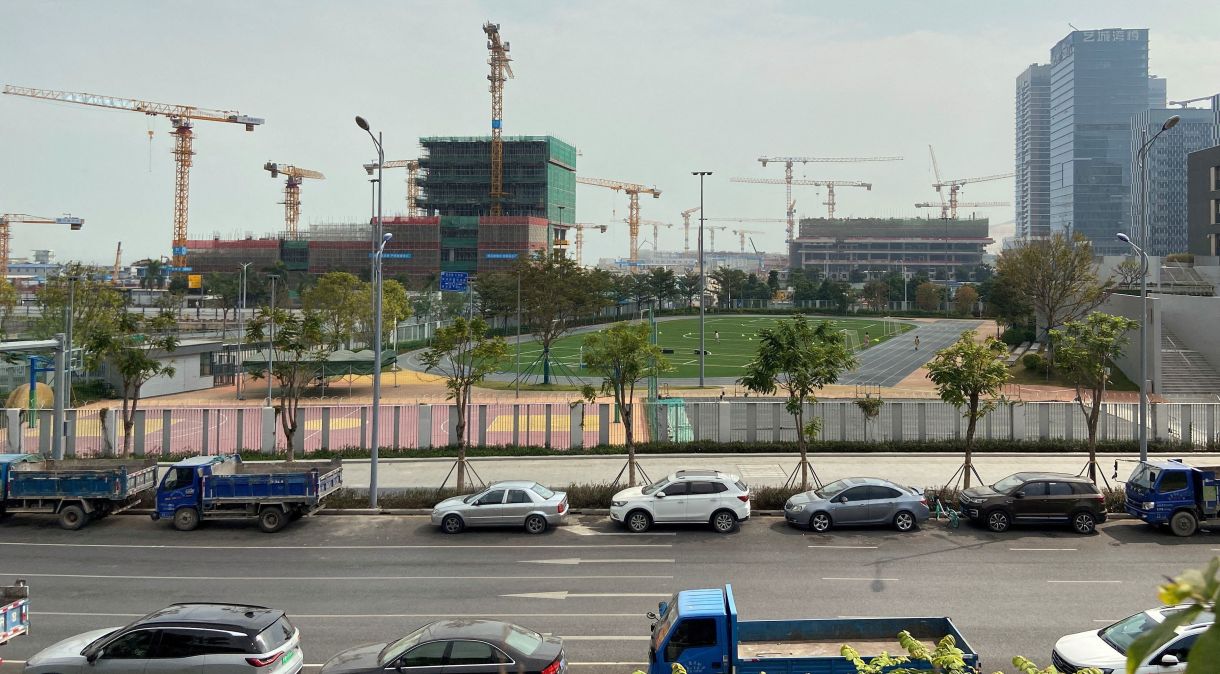 Áreas de construção em Shenzhen, China