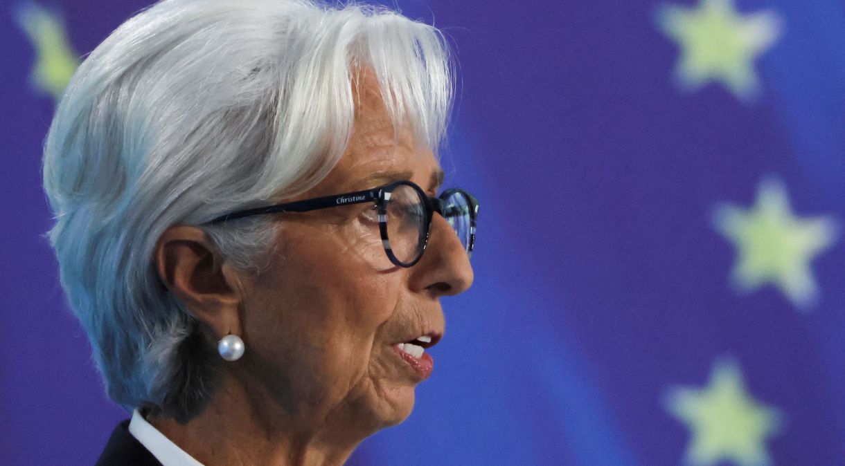 A presidente do BCE, Christine Lagarde