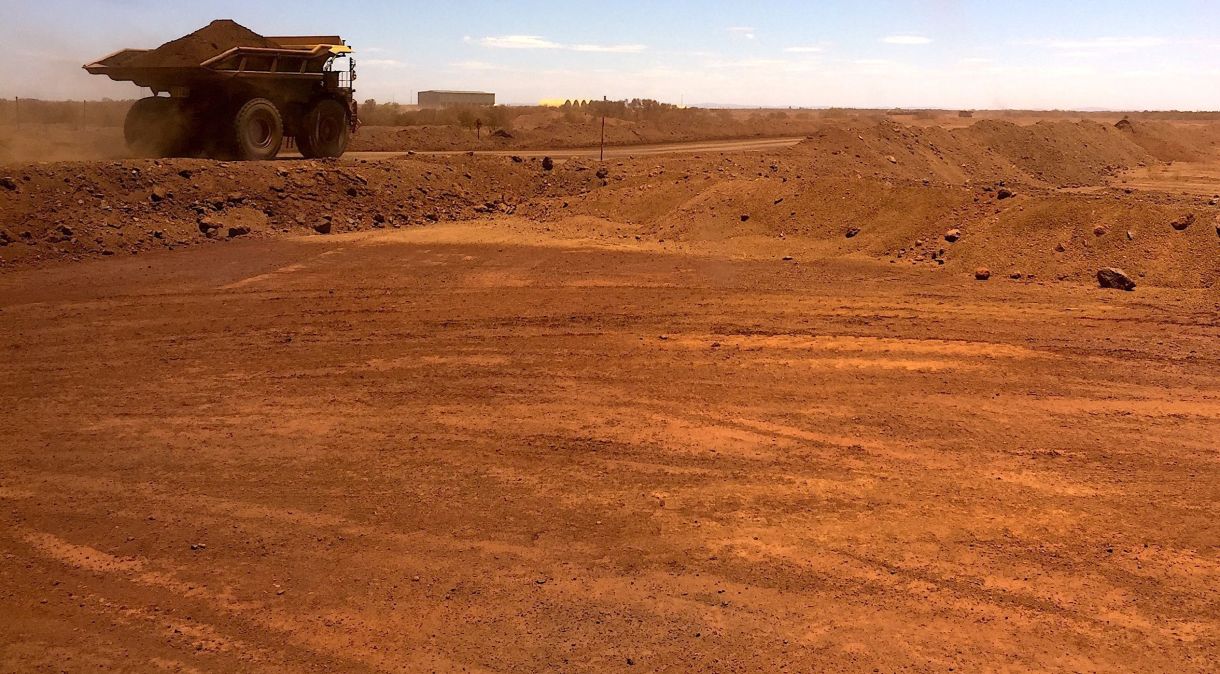 Mina de minério de ferro da australiana Fortescue Metals em Pilbara