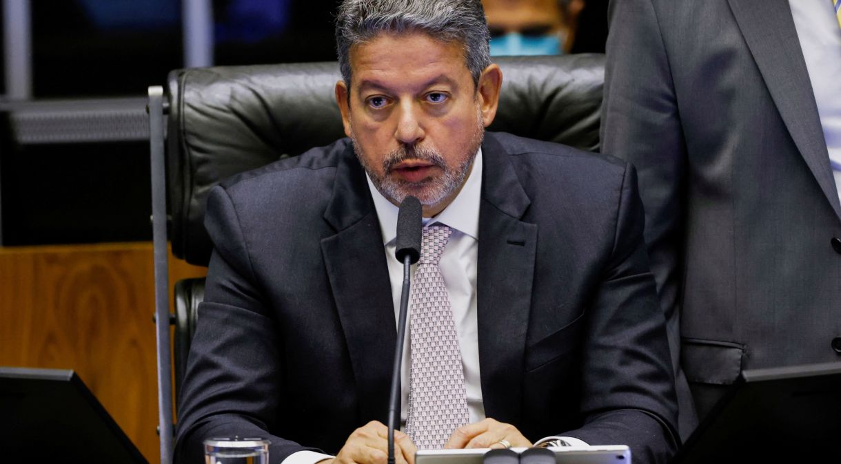 Presidente da Câmara dos Deputados, Arthur Lira, durante sessão da Casa em Brasília