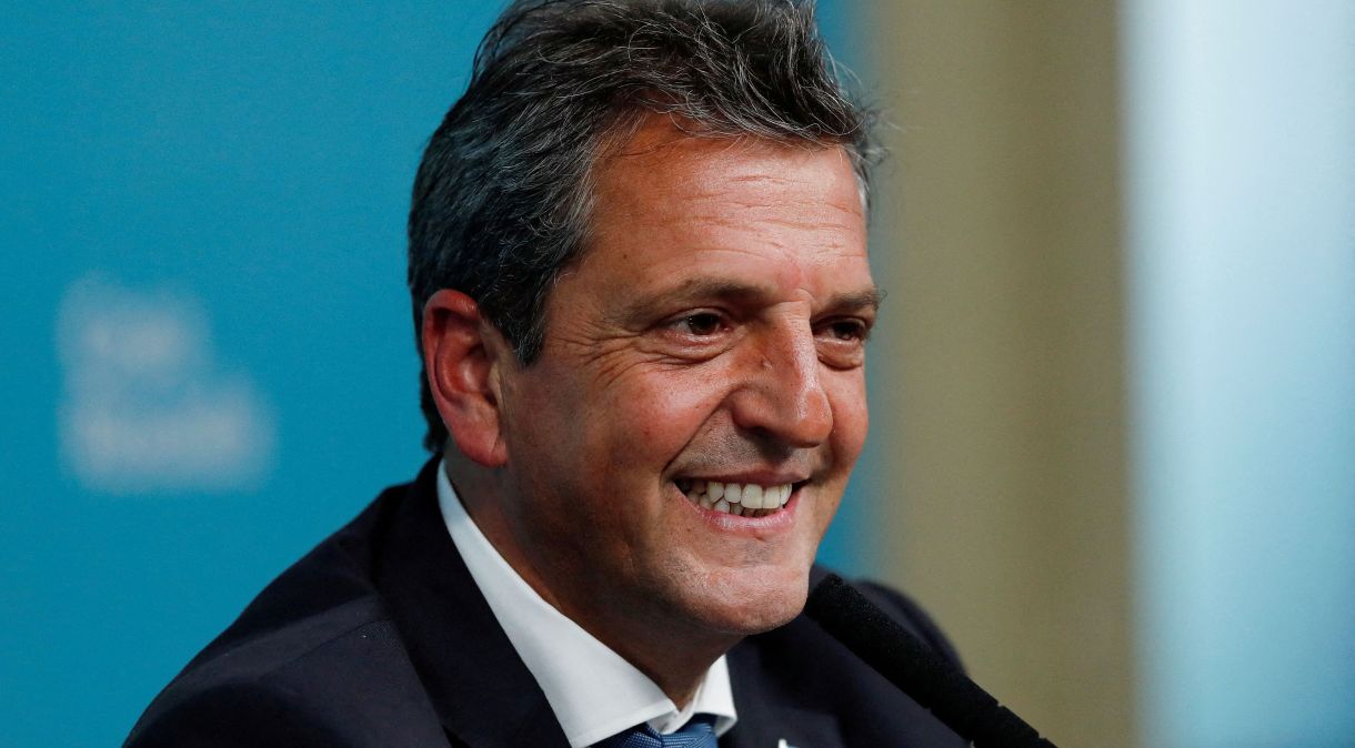 O ministro da Economia da Argentina e candidato à presidência, Sergio Massa