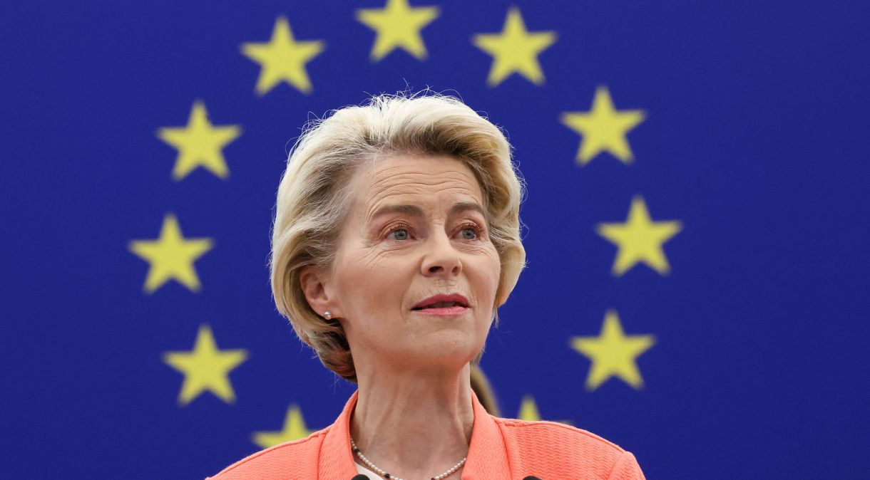 Presidente da Comissão Europeia, Ursula von der Leyen, comenta riscos da guerra de Israel