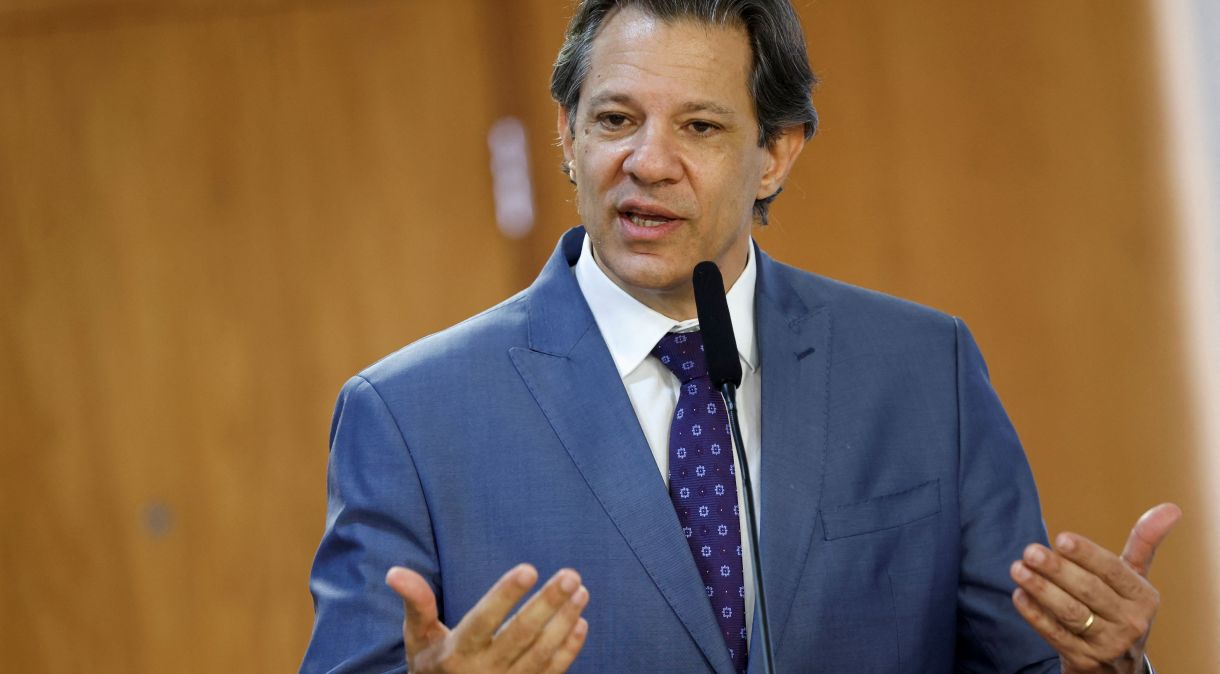 Ministro da Fazenda, Fernando Haddad, no Palácio do Planalto