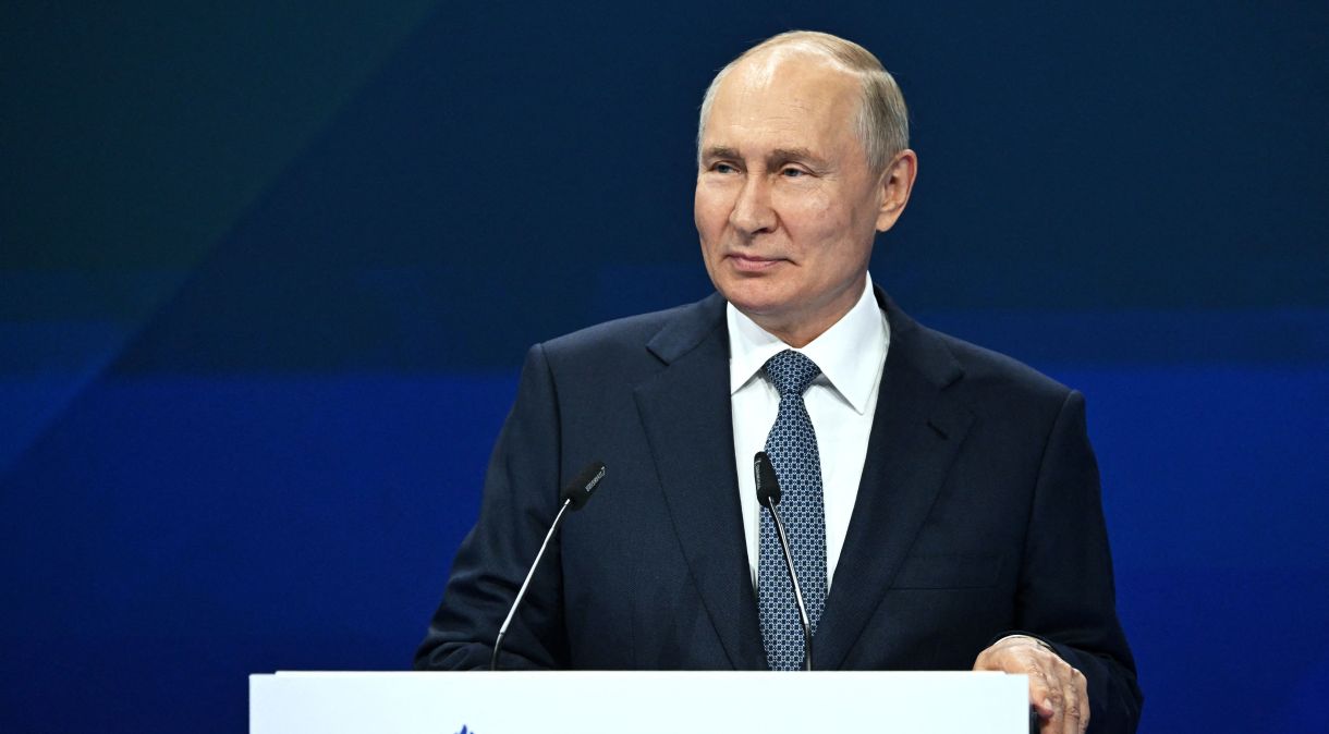 O presidente russo, Vladimir Putin, afirmou que Ocidente perdeu o sentido de realidade