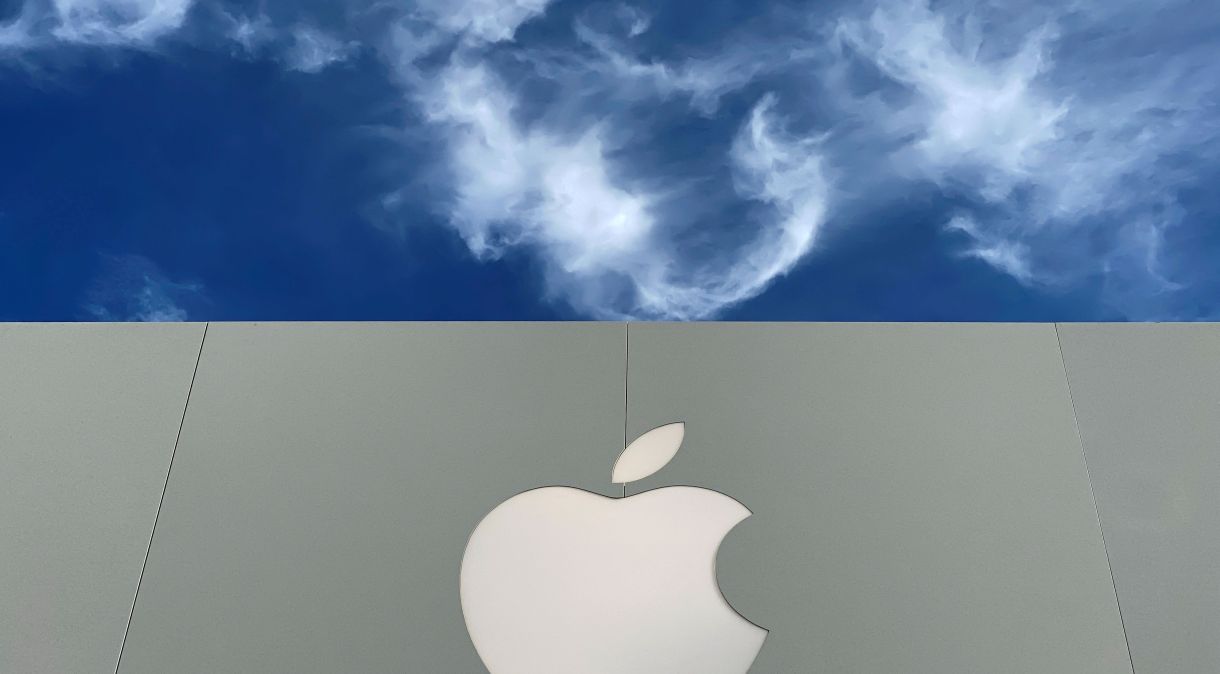 Logo da Apple na Califórnia, EUA