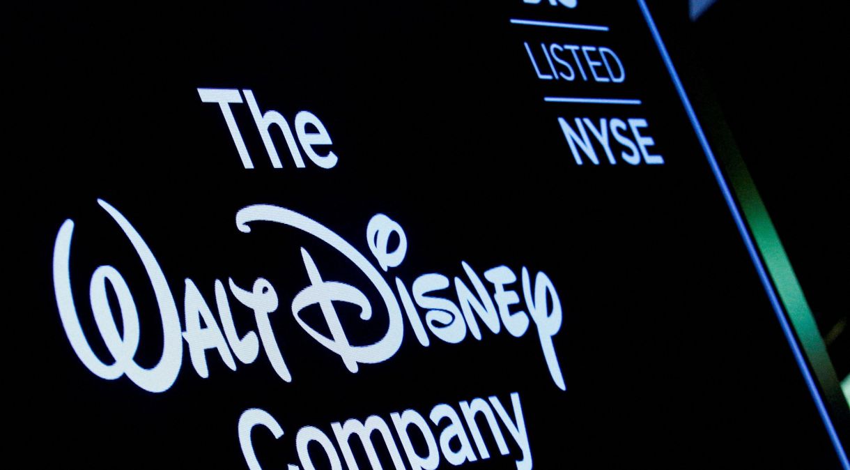 Logo da Walt Disney Company na bolsa de Nova York