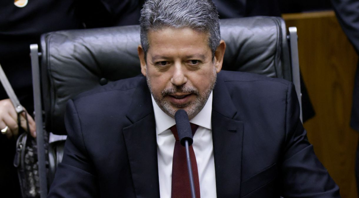 Presidente da Câmara dos Deputados, Arthur Lira, durante sessão da Casa, em Brasília