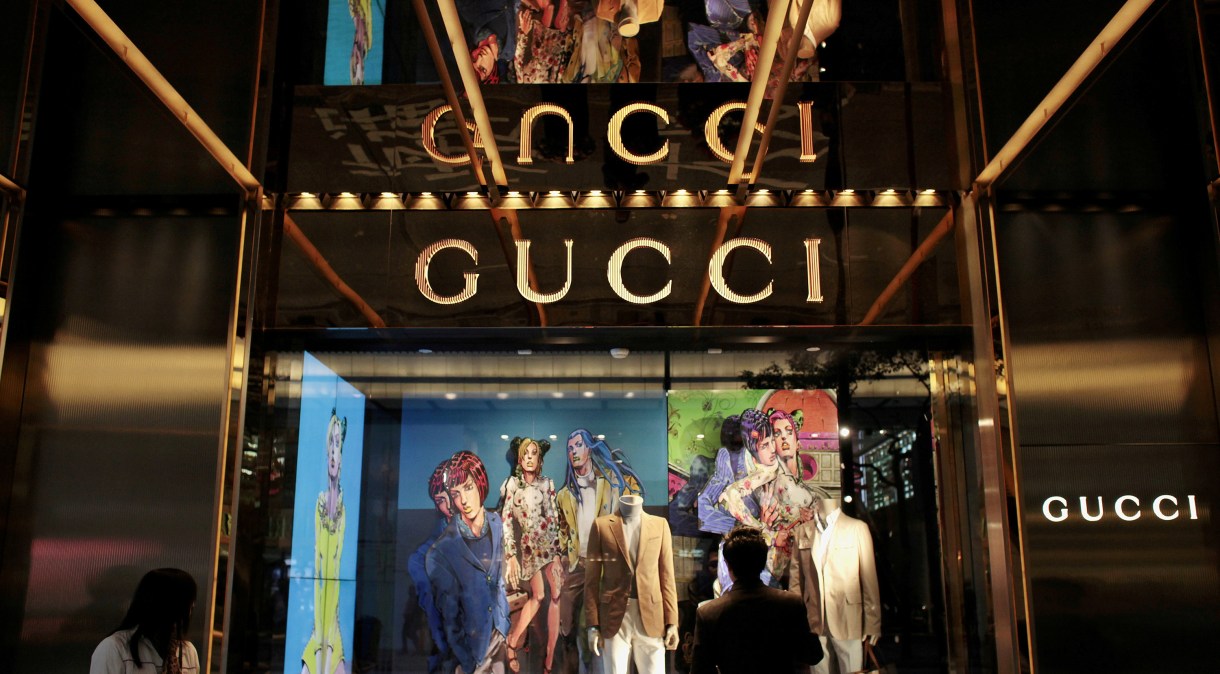 Loja da Gucci, marca do grupo Kering, em Hong Kong