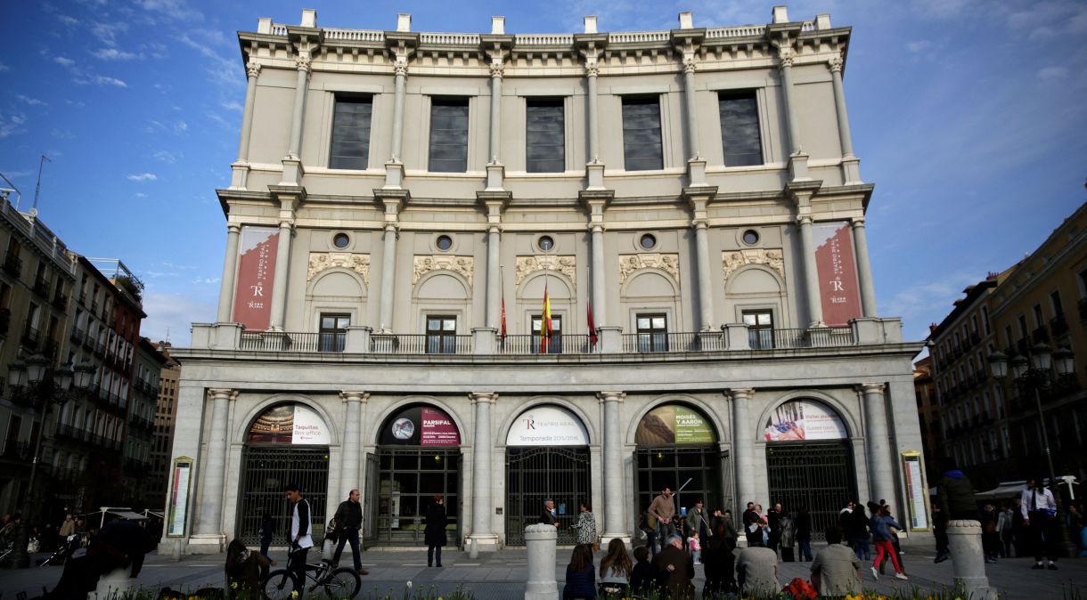Vista do Teatro Real de Madri