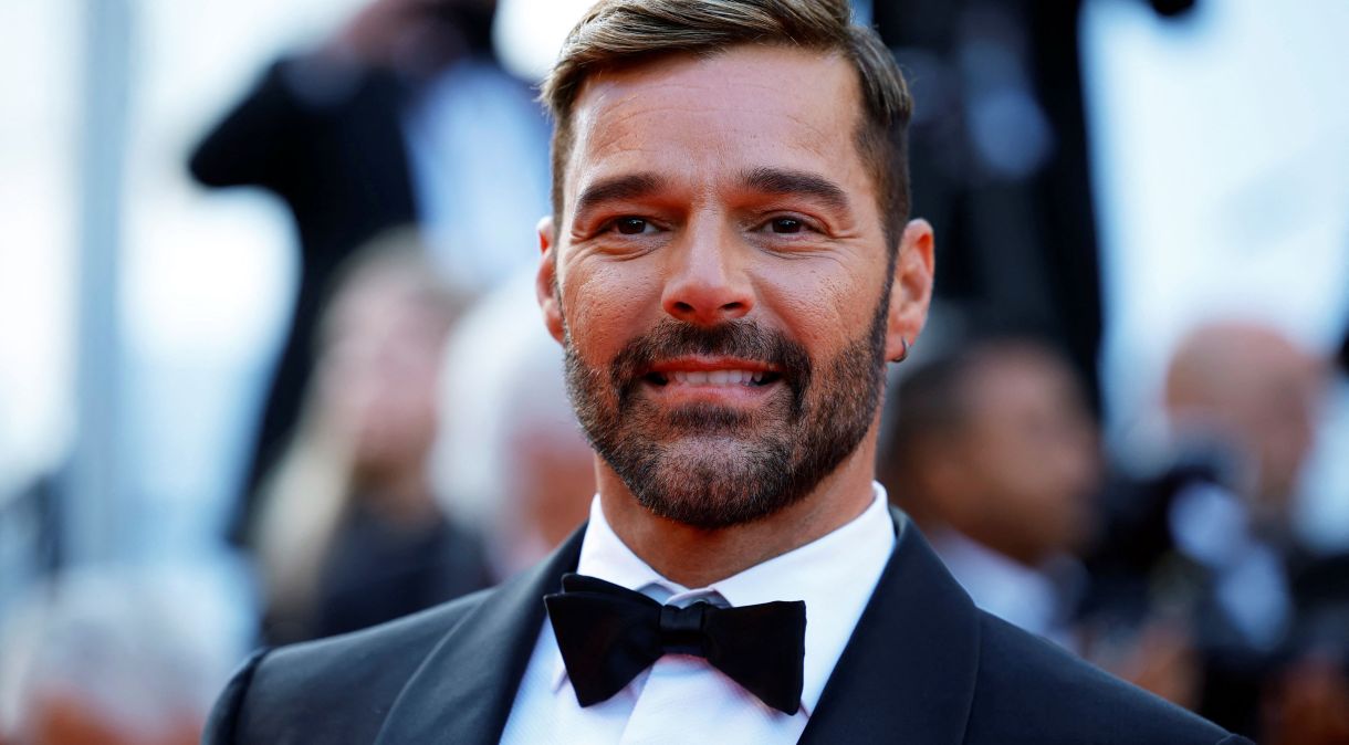 Ricky Martin posa para foto no tapete vermelho do Festival de Cinema de Cannes