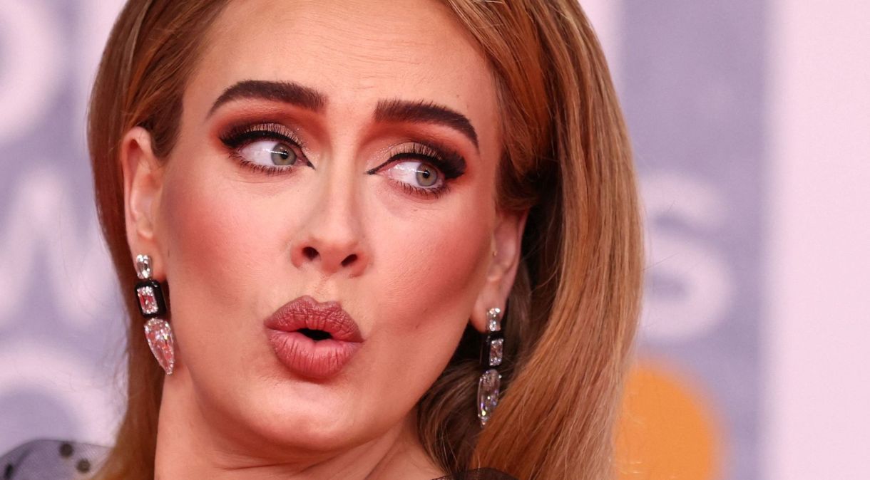 Adele no Brit Awards, em Londres