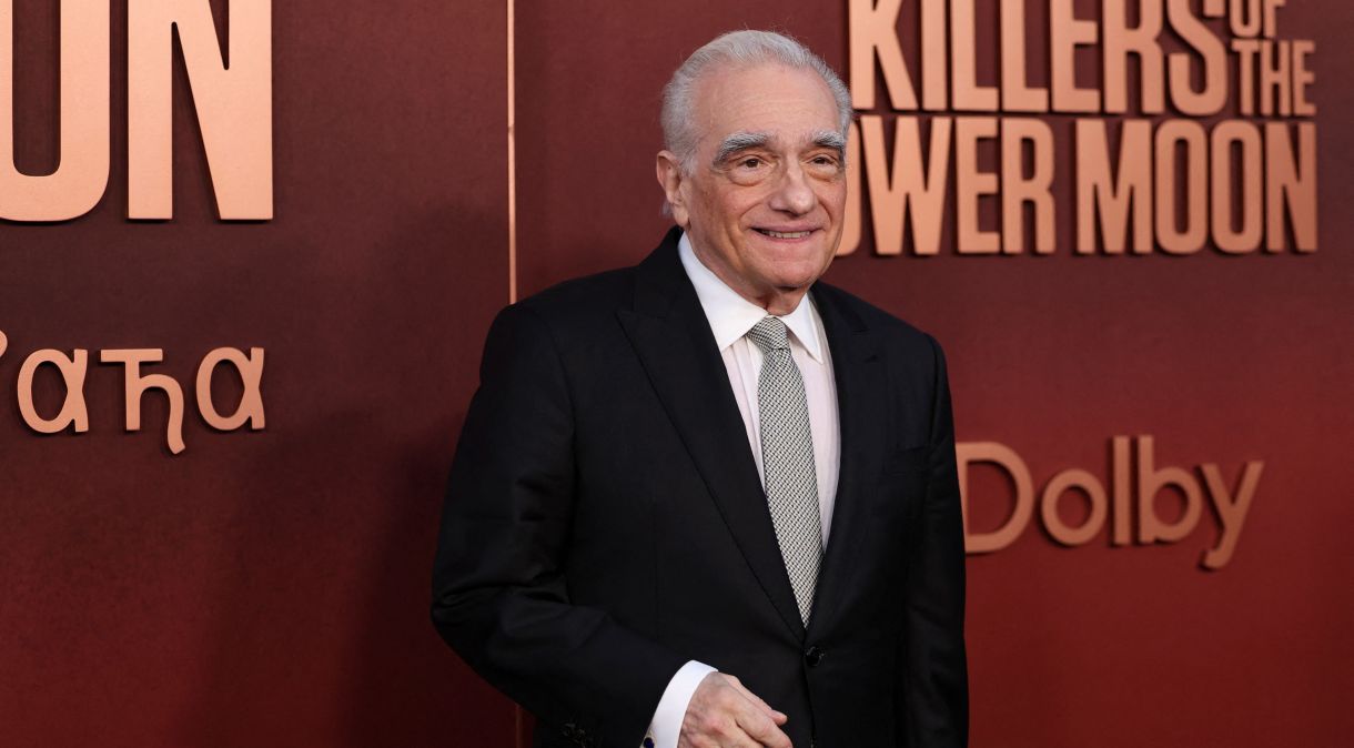 Diretor Martin Scorsese durante pré-estreia de "Assassinos da Lua das Flores" em Los Angeles