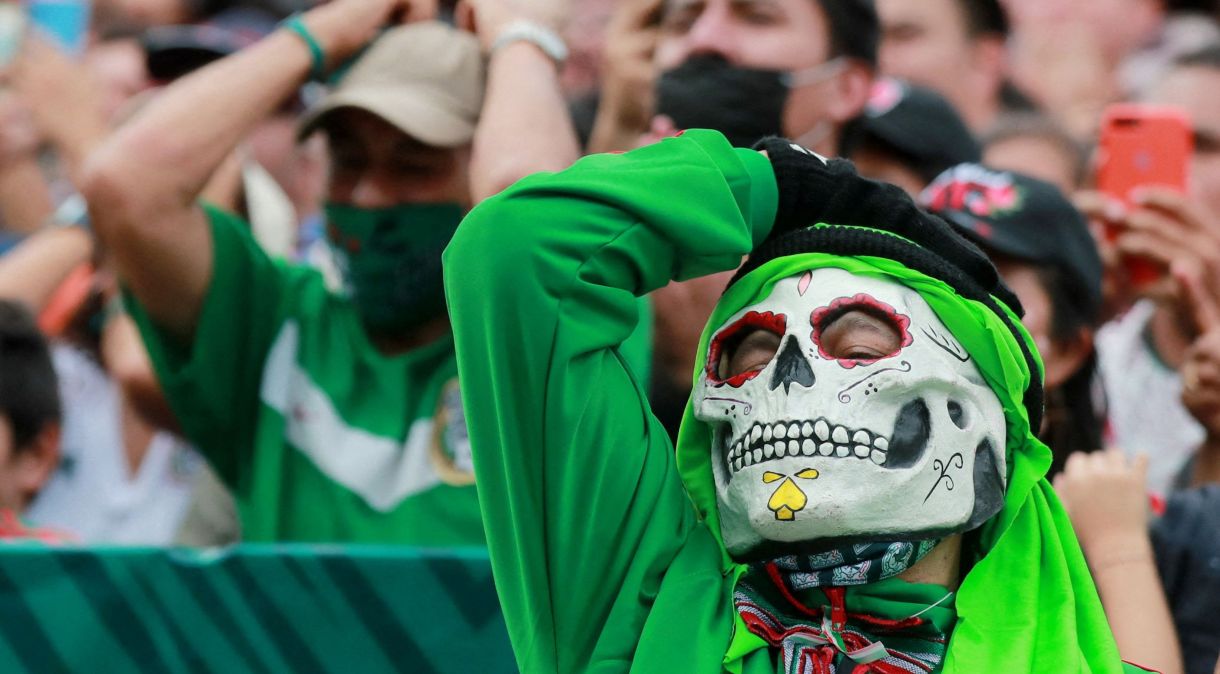 Torcedores do México em partida do país na Copa do Mundo