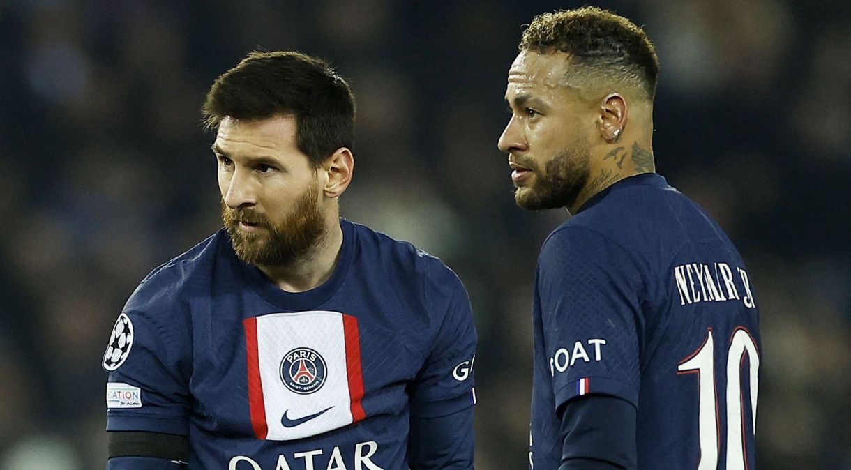 Messi e Neymar jogaram dois anos juntos no Paris Saint-Germain