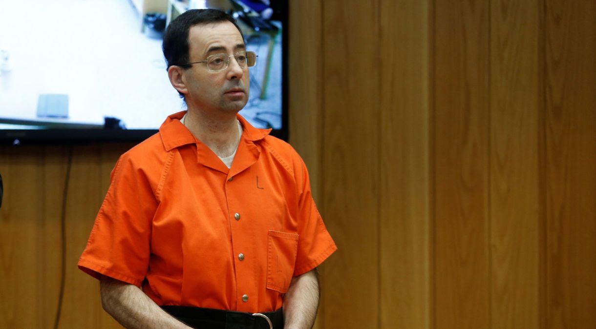 Larry Nassar em tribunal dos EUA