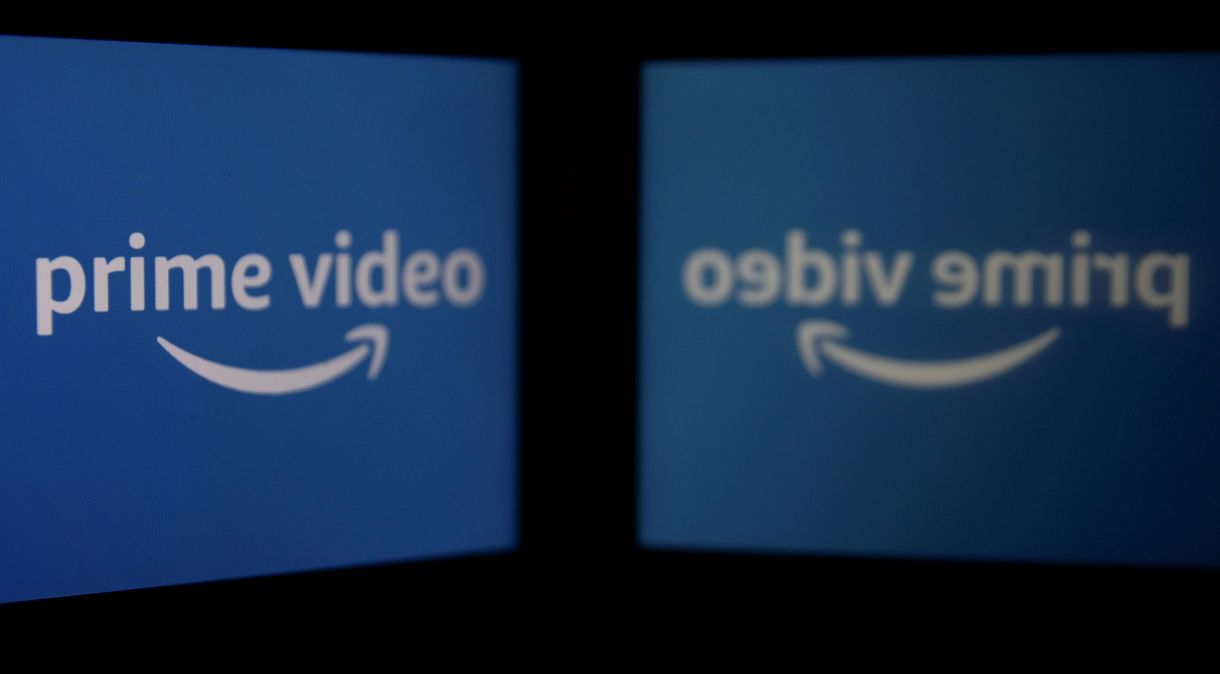 Logo do serviço de streaming Amazon Prime Video