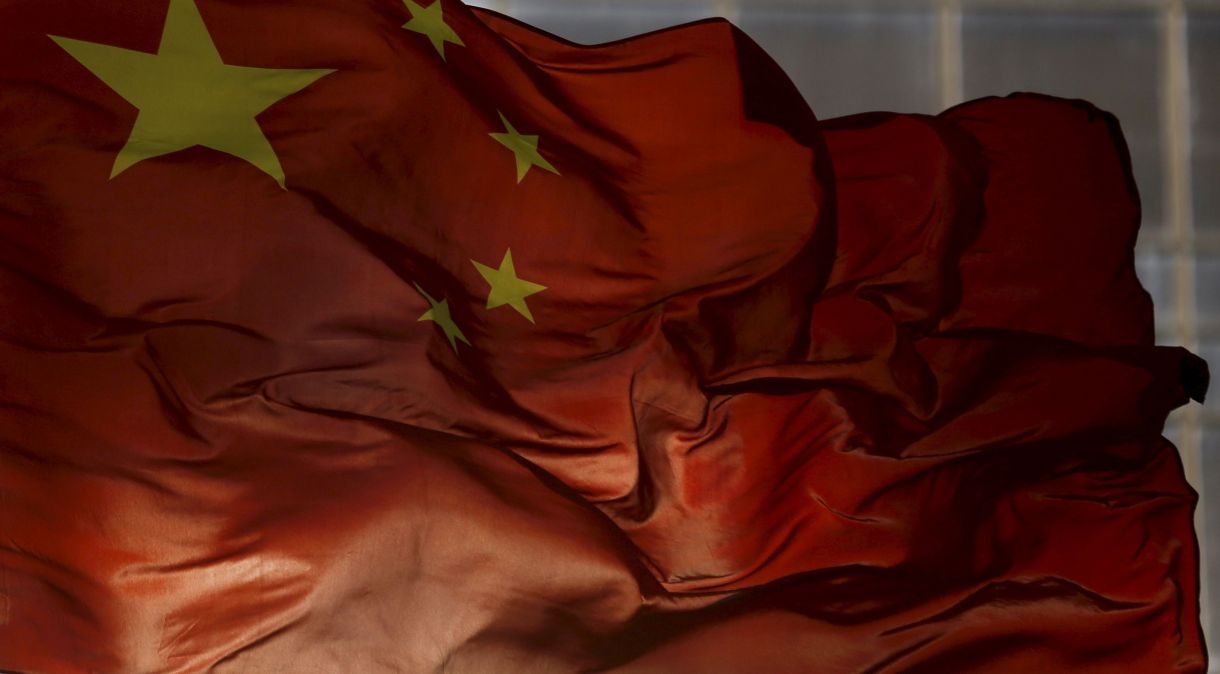 Bandeira da China em Pequim