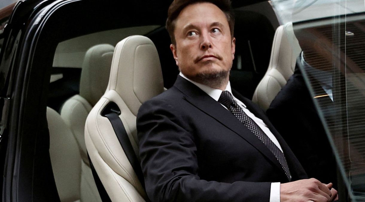 Presidente-executivo da Tesla, Elon Musk, em Pequim