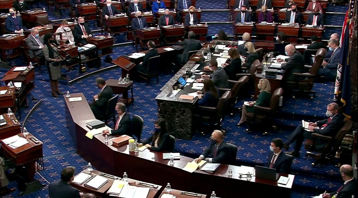 Plenário do Senado dos Estados Unidos em Washington
