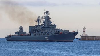 Embarcação Moskva era o principal navio das tropas russas e afundou no Mar Negro na última quinta-feira (14)
