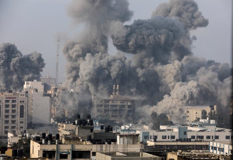 Bombardeio de Israel na Cidade de Gaza