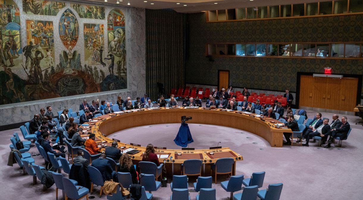 Plenário do Conselho de Segurança da ONU em Nova York