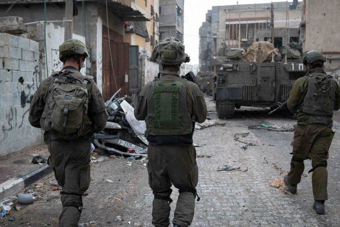 Soldados israelenses operam na Faixa de Gaza