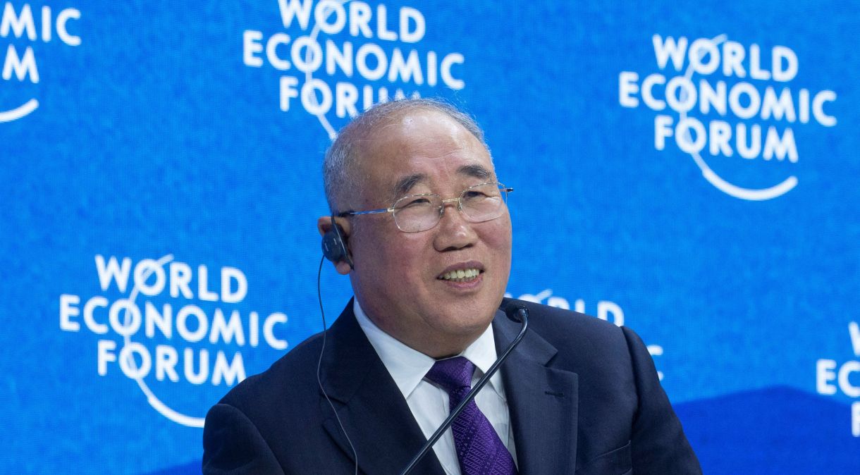 Enviado climático da China Xie Zhenhua em Davos