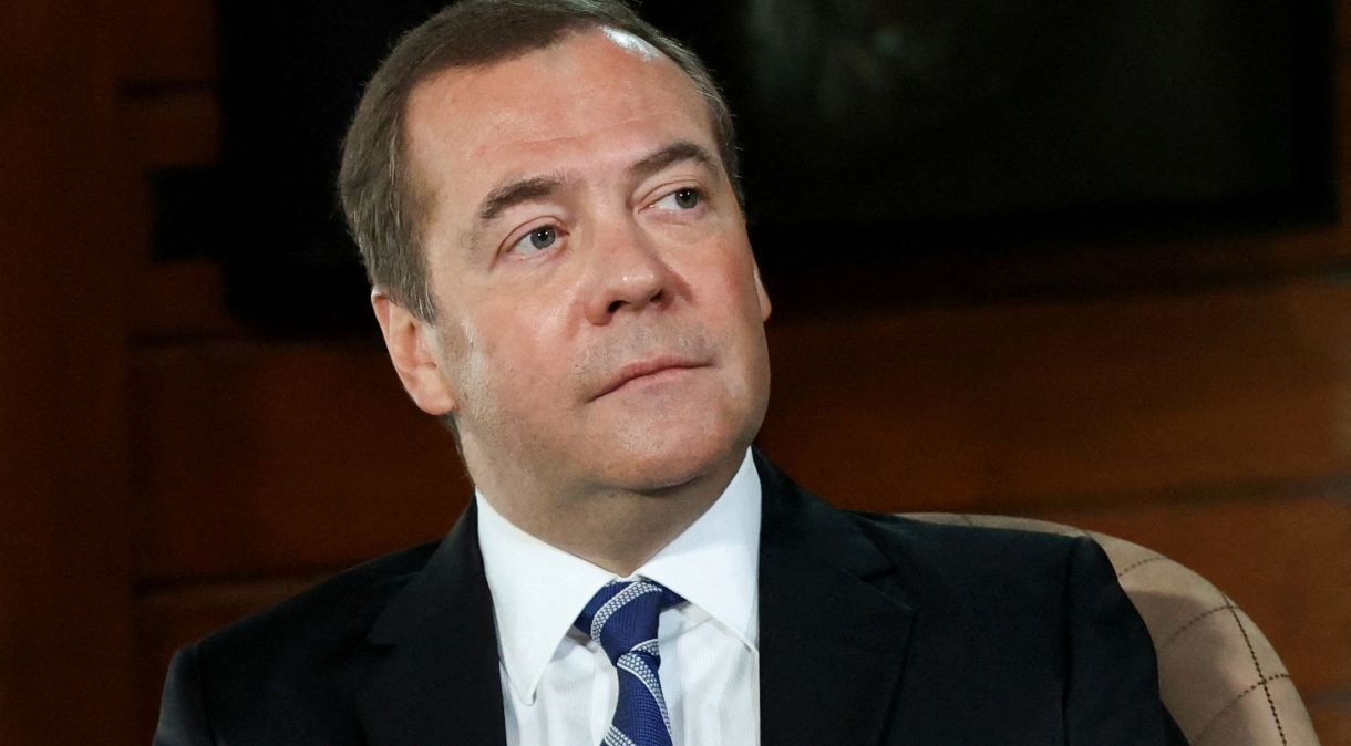 Dmitry Medvedev, vice-chefe do conselho consultivo de segurança de Putin