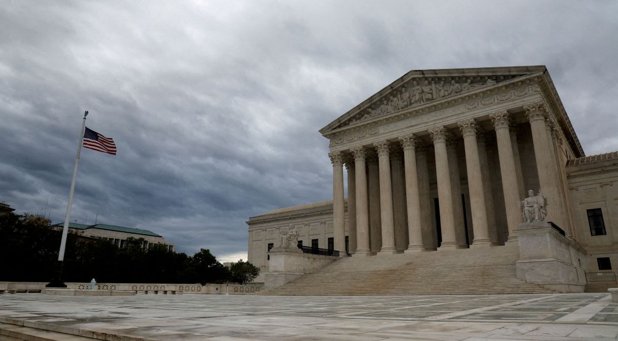 Vista do edifício da Suprema Corte, em Washington, EUA