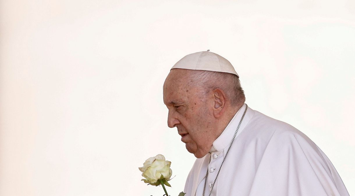 Papa Francisco durante audiência semanal no Vaticano
