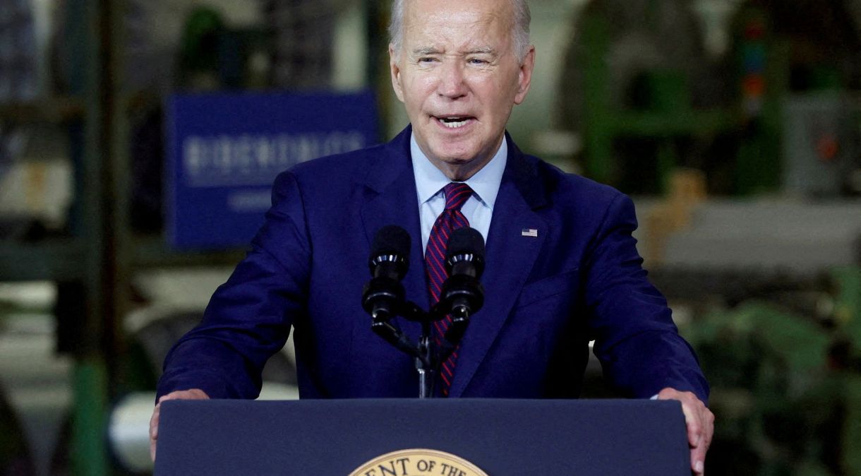 Presidente dos EUA Joe Biden em Auburn