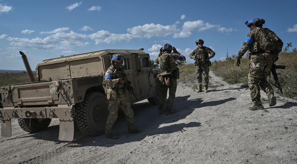 Forças ucranianas disseram nas últimas semanas ter entrado na “primeira linha” dos redutos russos na região de Zaporizhzia