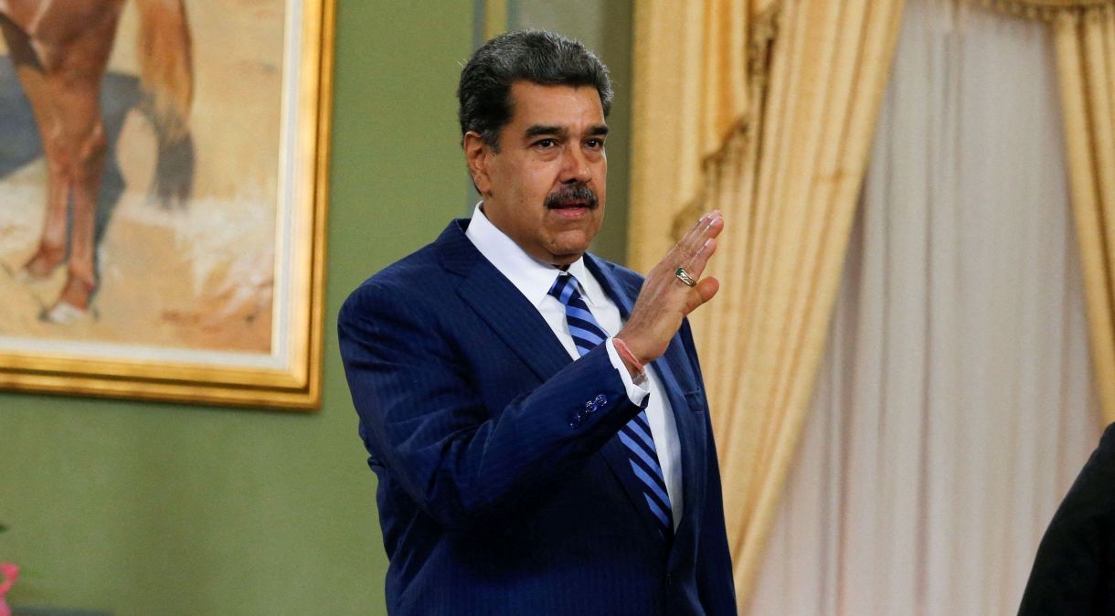 Presidente da Venezuela, Nicolás Maduro, em Caracas