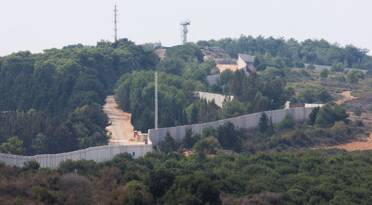 Muro na fronteira entre Líbano e Israel