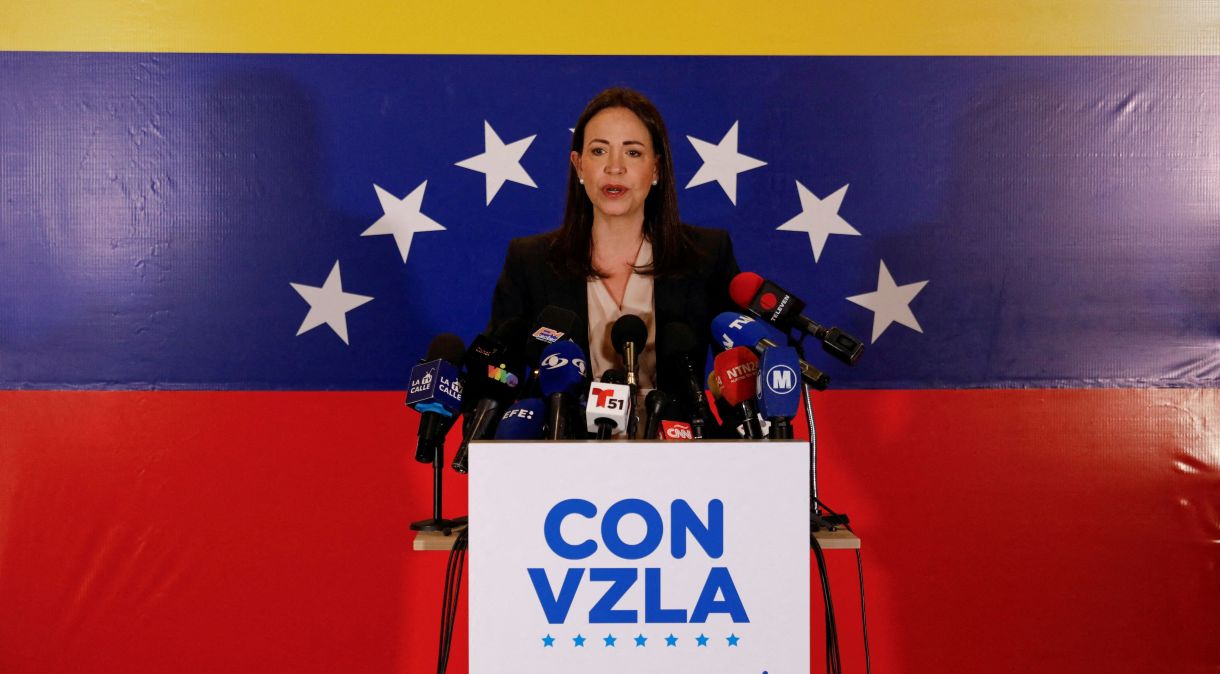 María Corina Machado em Caracas