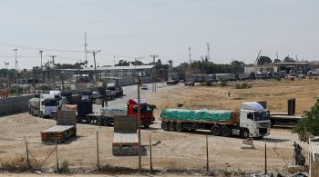 Ao todo, 157 veículos já deixaram o Egito para entregar assistência humanitária no território palestino