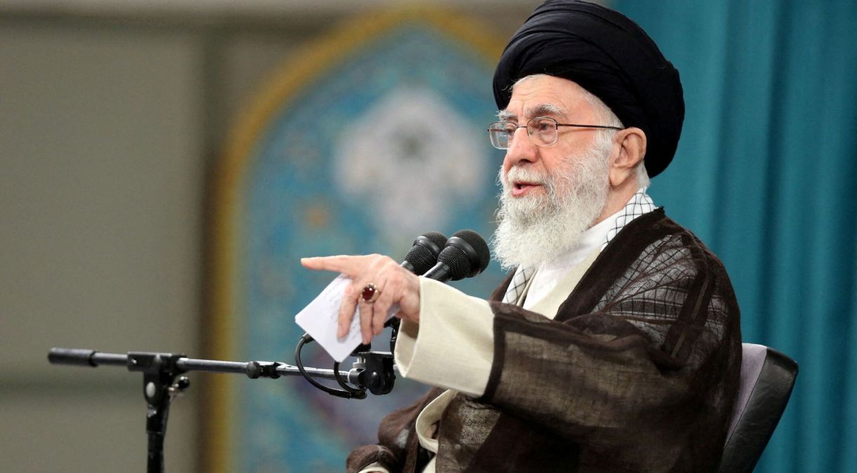 Líder supremo do Irã Ali Khamenei em Teerã