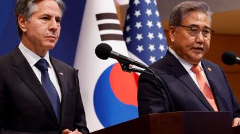 Secretário de Estado norte-americano, Antony Blinken, se reuniu com o ministro das Relações Exteriores da Coreia do Sul, Park Jin, para discutir estratégia de combate às ameaças do regime norte-coreano
