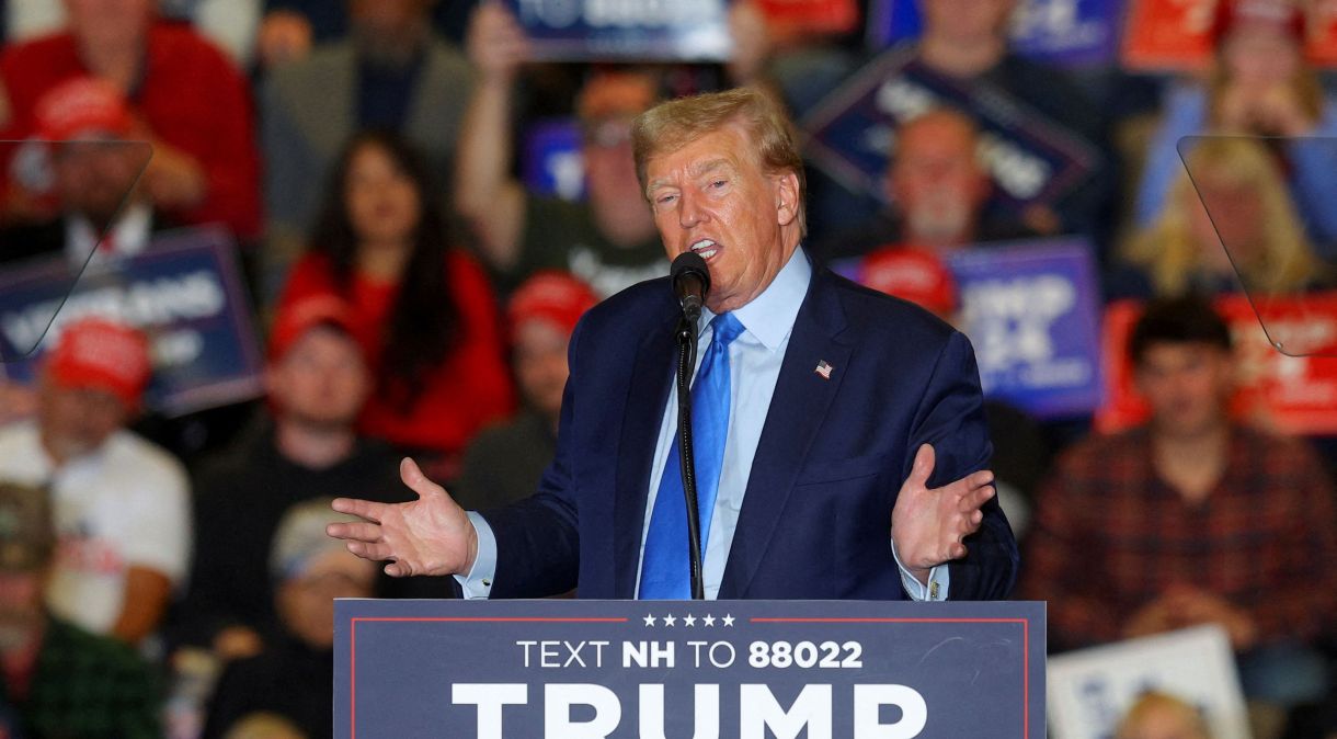 Trump faz campanha em New Hampshire