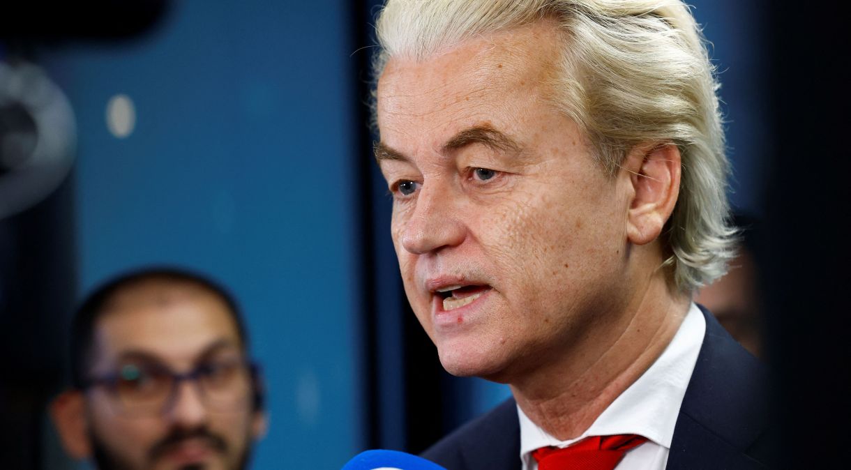 Líder do partido de extrema-direita holandês PVV, Geert Wilders