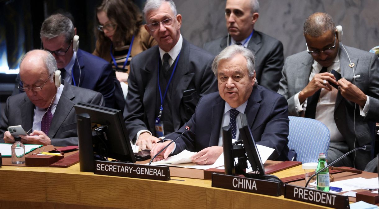 António Guterres no Conselho de Segurança da ONU