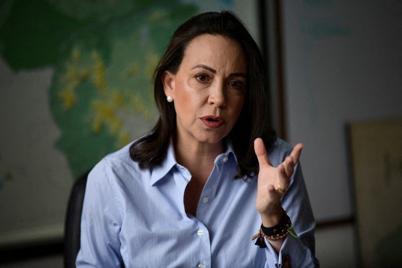 Candidata de oposição da Venezuela, Maria Corina Machado