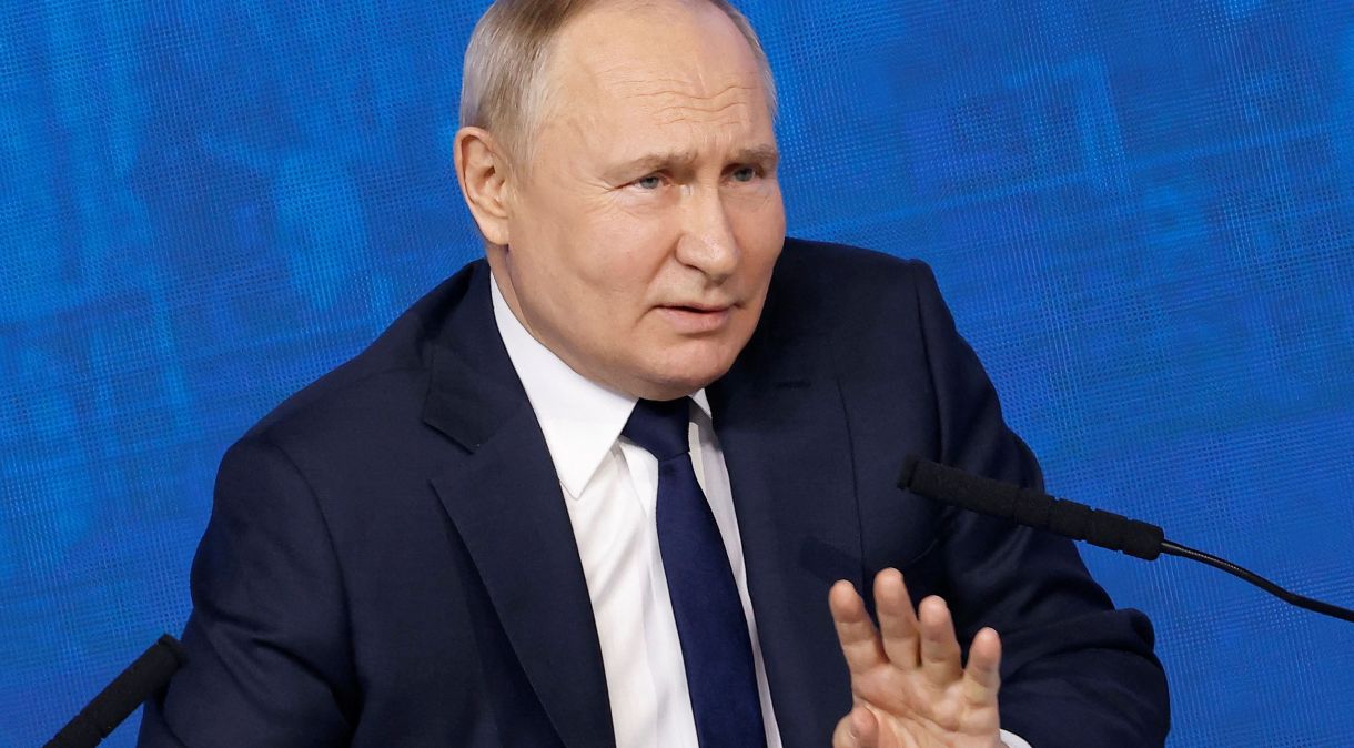 Presidente russo Vladimir Putin em Moscou