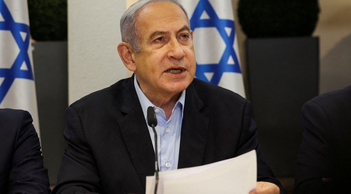 Primeiro-ministro israelense, Benjamin Netanyahu