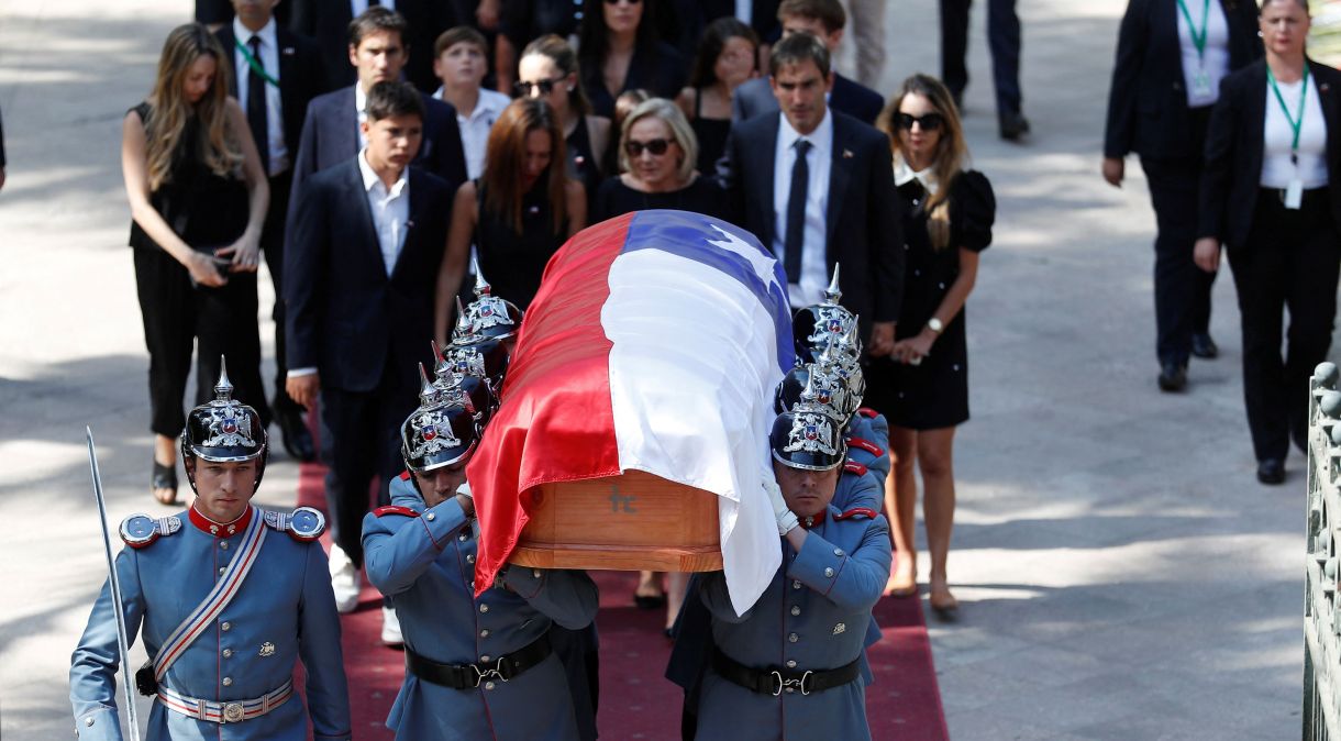 Funeral do ex-presidente do Chile Sebastián Piñera, em Santiago