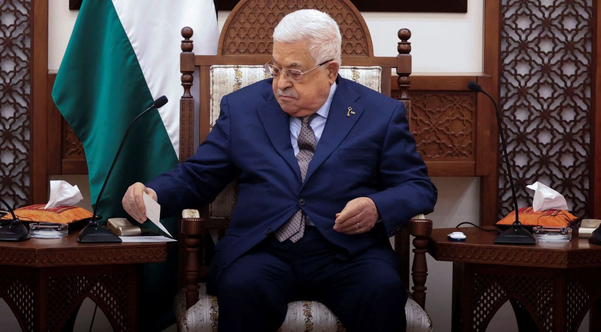 Mahmoud Abbas em Ramallah