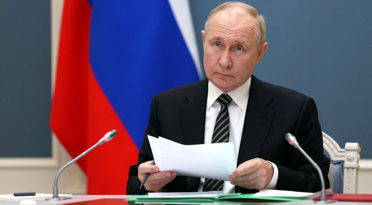 Vladimir Putin, presidente da Rússia, em Moscou