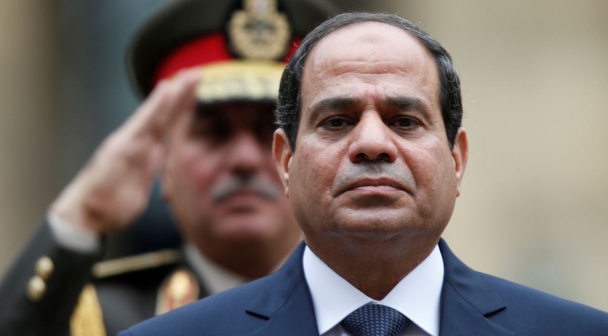 Presidente do Egito Abdel Fattah al-Sisi em Paris